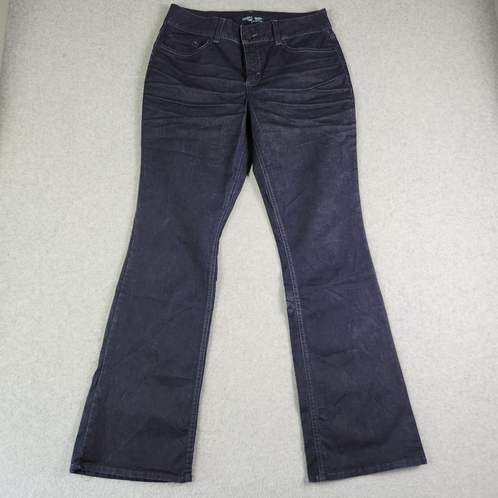 Riders by Lee Bootcut Jeans Women 12M Dark Blue Indigo 5-Pocket Mid Rise Classic